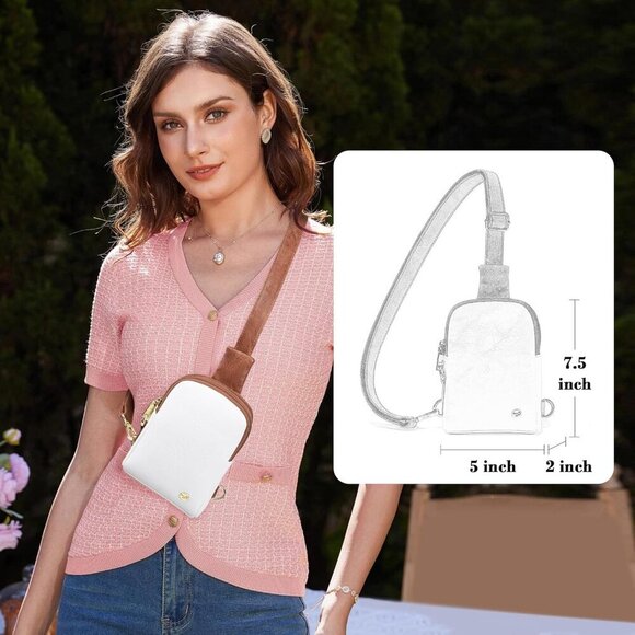 Sling Bag for Women Touchscreen Small Crossbody Cell Phone Purse Fanny Pack - Picture 3 of 7